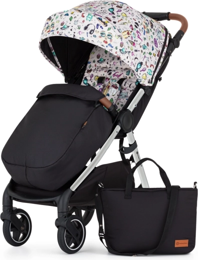 Petite&Mars Royal 3 Silver Limited 100 Tattoo – Sportbuggy mit Verdeck und Einlage