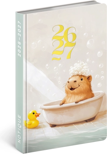 Notique 18‑Monats‑Kalender Petito Capybara 2026/2027, 11 × 16 cm