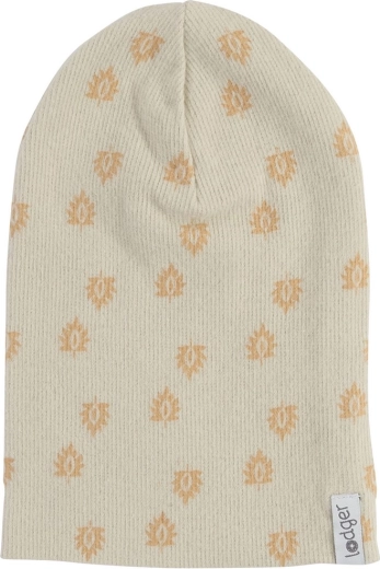 Lodger Baumwoll-Rippmütze Beanie Print Rib Birch (1–2 Jahre)