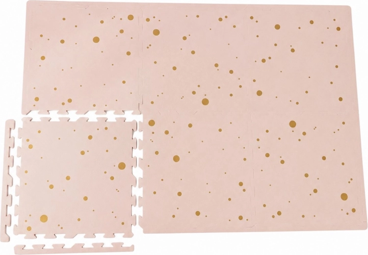NIDO NIDO Schaum-Spielmatte Pink and Gold Confetti