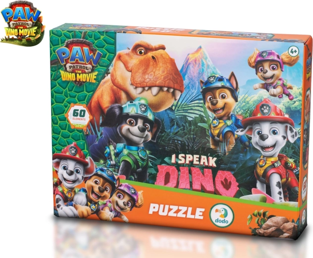 Puzzle Tlapková patrola: The Dino Movie, 60 Teile