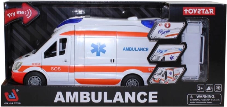 Rettungswagen-Modell 1:14 mit Licht und Sound