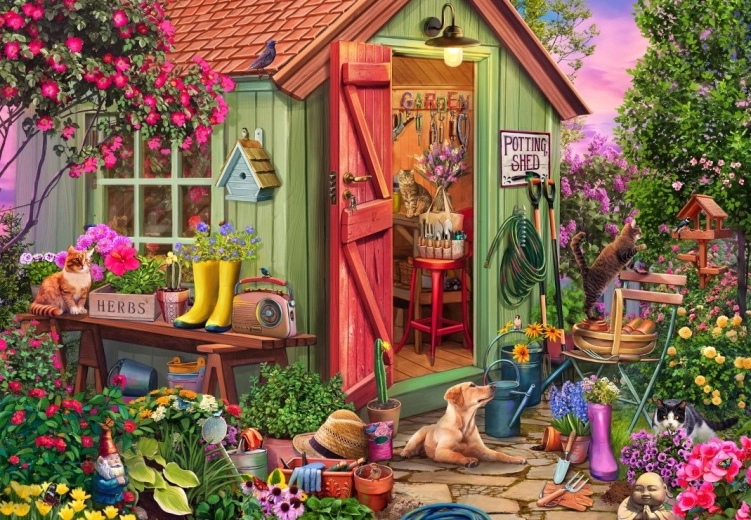 Bluebird Puzzle Gartenhäuschen 1000 Teile