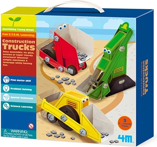 Bausatz für Lastwagen für Kinder ab 4 Jahren
