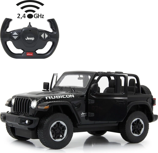Jamara Jeep Wrangler JL RC-Auto 1:14 schwarz 2,4 GHz mit zu öffnenden Türen