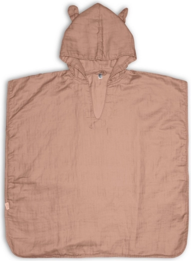 Nuuuroo Flor Musselin-Poncho Rose Dust (1–2 Jahre)