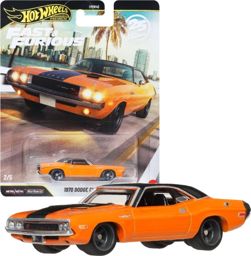 Hot Wheels Premium Fast & Furious 1970 Dodge Challenger R/T - 1 Stück