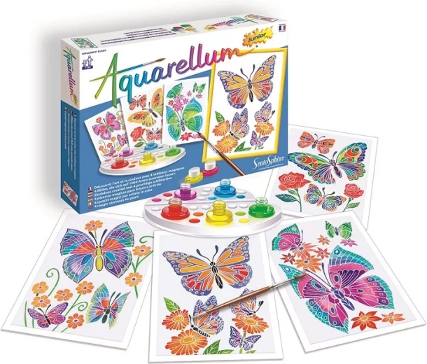 SentoSphere Aquarelle Junior – Schmetterlinge und Blumen