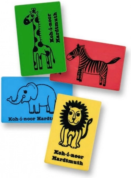 Knetradierer KOH-I-NOOR Afrika, 1 Stk. (Motiv-Mix)