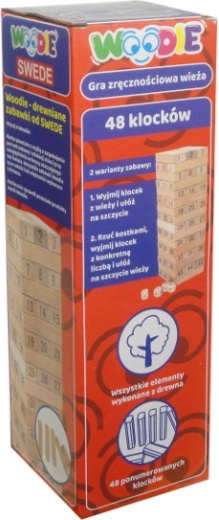 Swede Woodie Holz-Geschicklichkeitsspiel Turm