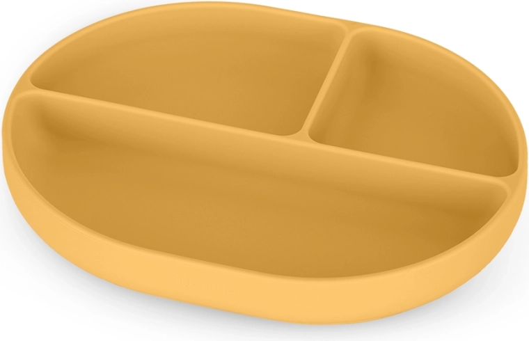 Petite&Mars Silikon-Trennteller oval Take&Match intense ochre 6m+