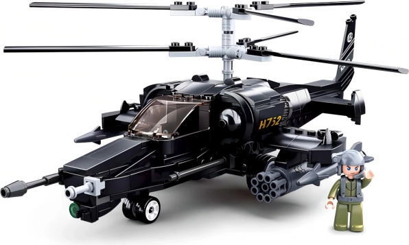 Baukasten für Hubschrauber Sluban Ka-50 Schwarzer Hai
