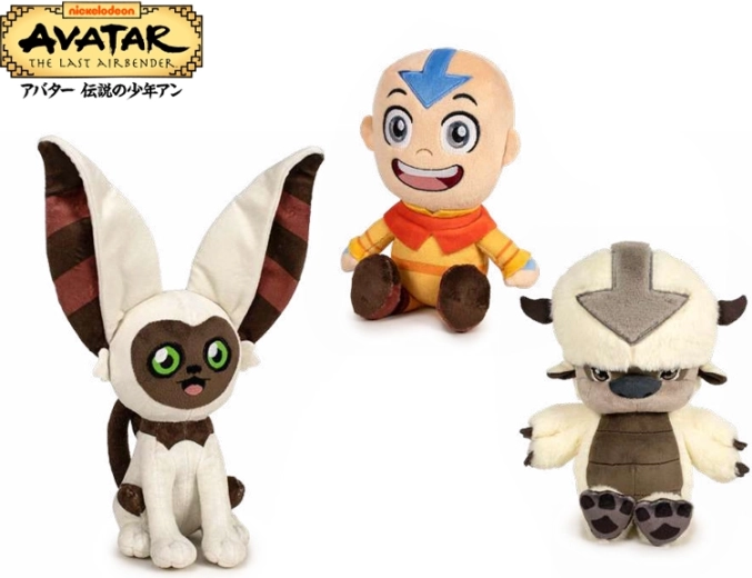 Avatar: Der Herr der Elemente Plüschfigur 21 cm – Aang, Momo oder Appa