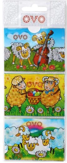 Schrumpffolien für Ostereier Lämmer, 9 Stk.