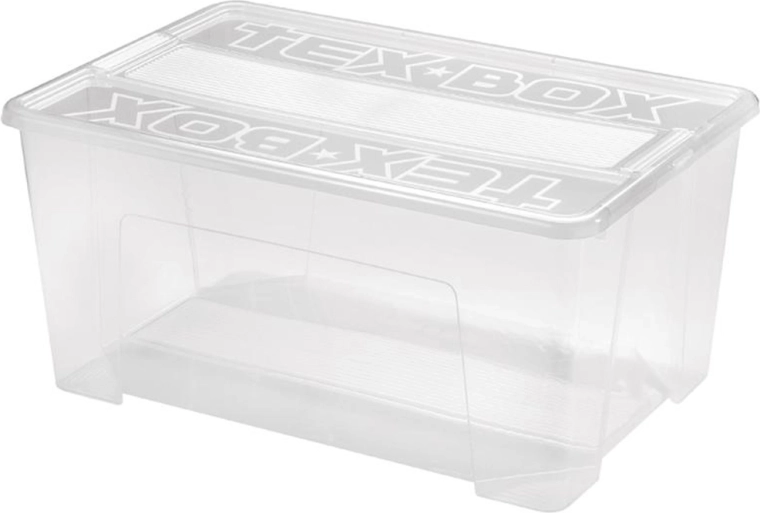 Kunststoff-Aufbewahrungsbox mit Deckel HEIDRUN TexBox 48 l