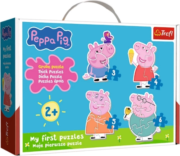 Baby Classic Puzzle Peppa Wutz – Kleines Schweinchen unter Freunden