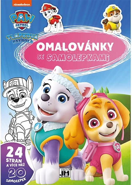 Malbuch A4 mit Aufklebern PAW PATROL