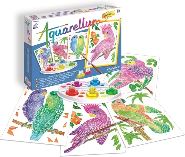 SentoSphere Aquarelle junior – Papageien