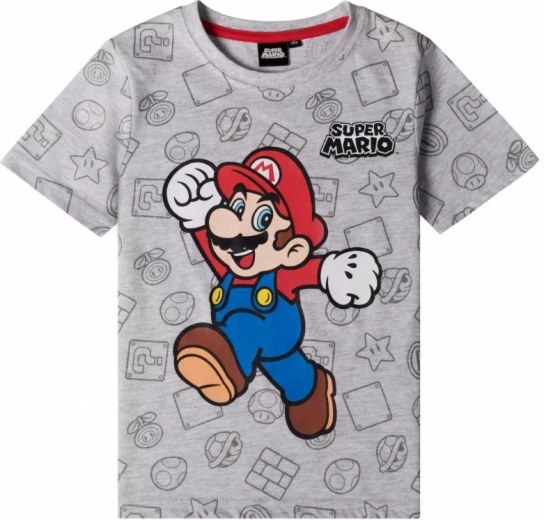 Graues T-Shirt Super Mario
