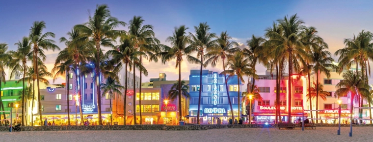Panorama-Puzzle Ocean Drive mit 1000 Teilen