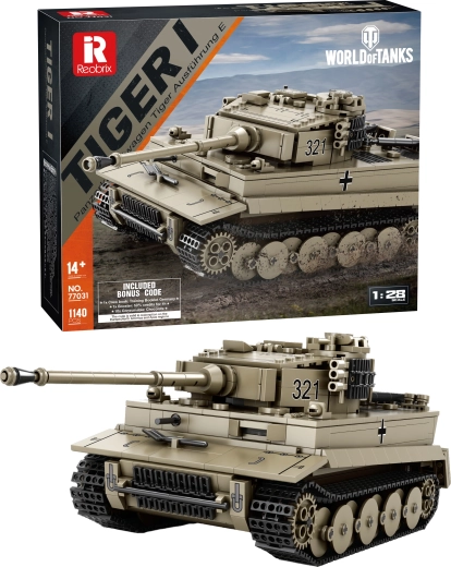 Tiger I World of Tanks Panzer-Bausatz (334 Teile)
