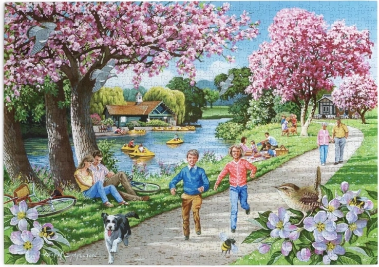 Puzzle House of Puzzles Wenn die Apfelbäume blühen, 1000 Teile