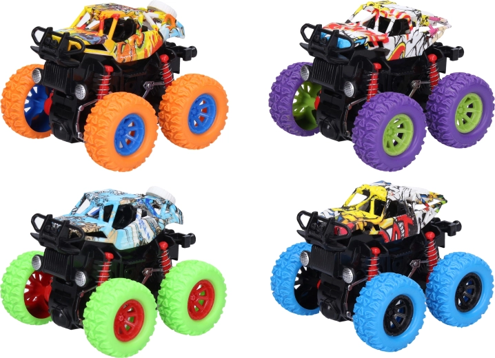 Geländewagen mit Schwungradantrieb, 9,5 cm – 1 Stück