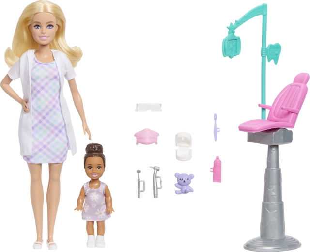 Barbie Spielset Beruf Zahnärztin blond