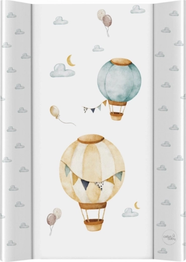 Ceba Baby Wickelauflage mit fester Platte Basic Balloons 50 × 70 cm