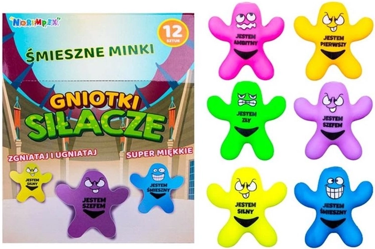 Antistress-Quetschspielzeug „Muskelmann“ mit Aufschrift