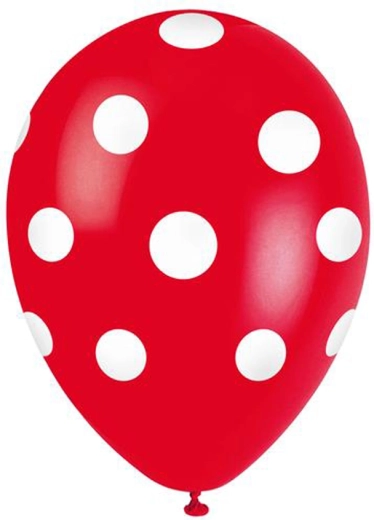 TORO Luftballons mit Punkten 30 cm, 5 Stk.