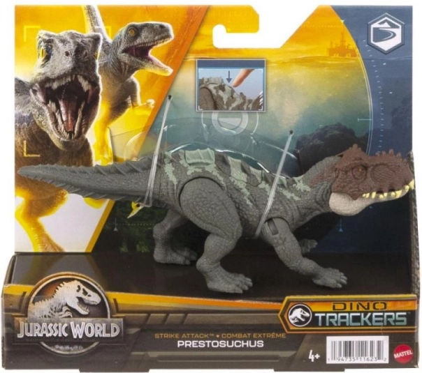 Dinosaurier-Figur mit Angriffsmechanismus JURASSIC WORLD DINO TRACKERS