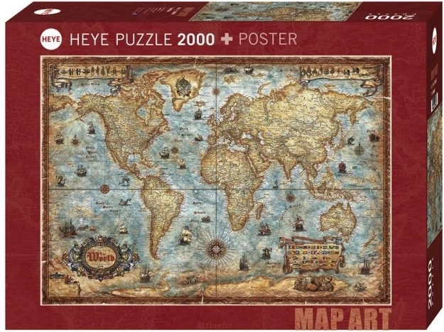 Puzzle HEYE Welt, 2000 Teile