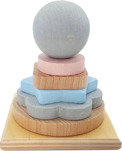 Stapelturm Nature blau