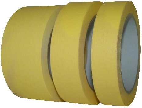Krepp-Maskierband 48 mm × 50 m gelb bis 60 °C