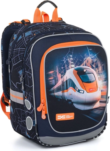 Leichter Schulrucksack Topgal ENDY mit Zugmotiv