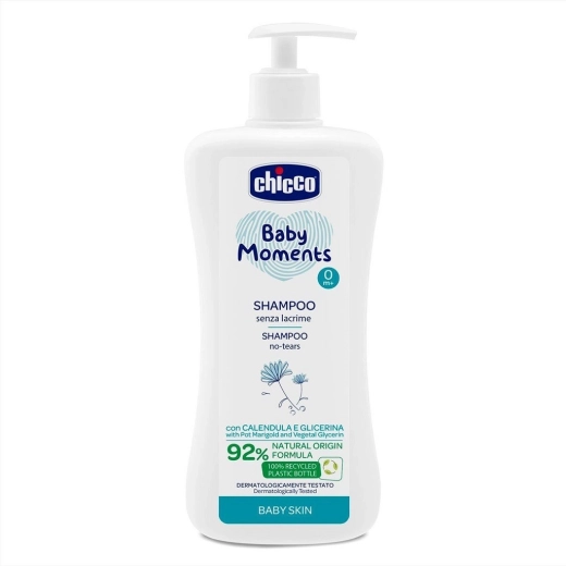 Chicco Baby Moments Shampoo für Haare 500 ml (ab der Geburt)