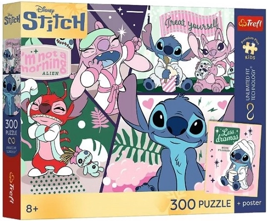 Kinderpuzzle PremPlus Kids Stitch – Kosmisches Duett, 300 Teile