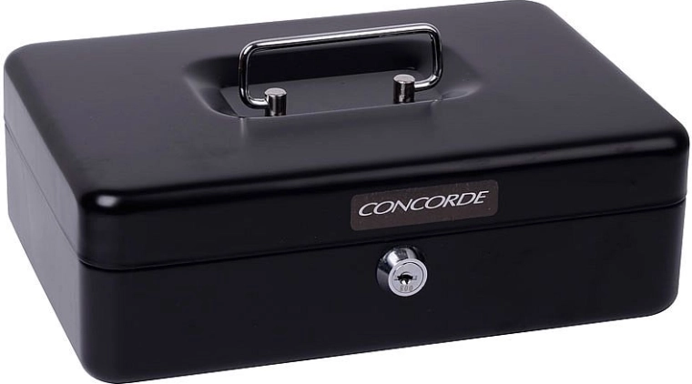 Metallkasse CONCORDE schwarz