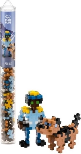 Plus-Plus-Röhre mit Polizist, 100 Teile