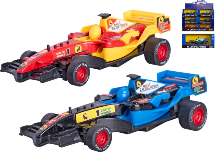 Metallmodell Formel 12 cm mit Rückzugmotor