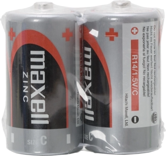 Zinkbatterien Baby C R14 1,5 V, 2 Stück