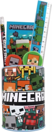 Schreibset Minecraft im Metallständer - 7 Teile