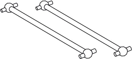Antriebswelle für Tiger-Cocoon 100 mm, vorne/hinten – 2 Stück