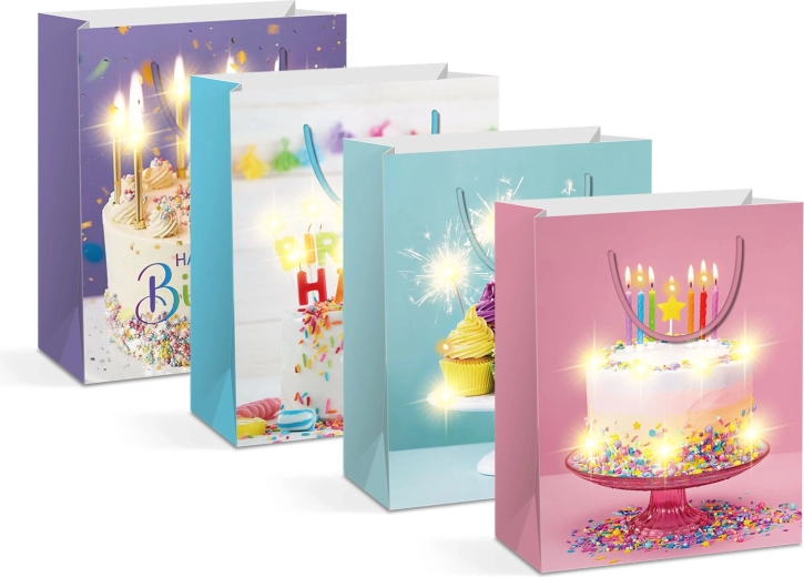 LED-Geschenktüte mit warmweißer Beleuchtung - 1 Stück