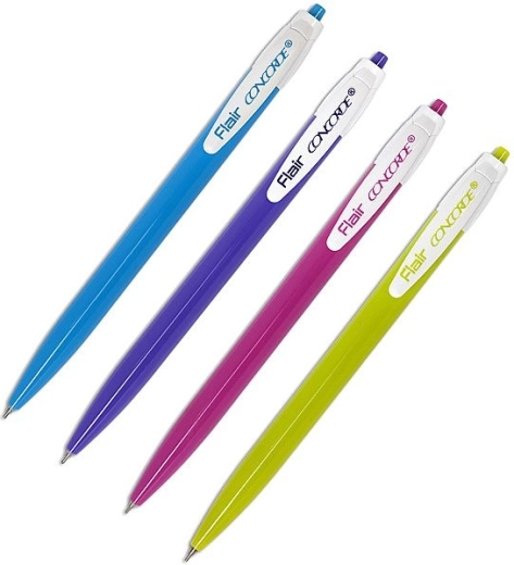 Kugelschreiber CONCORDE Ezee Click, assortierte Farben