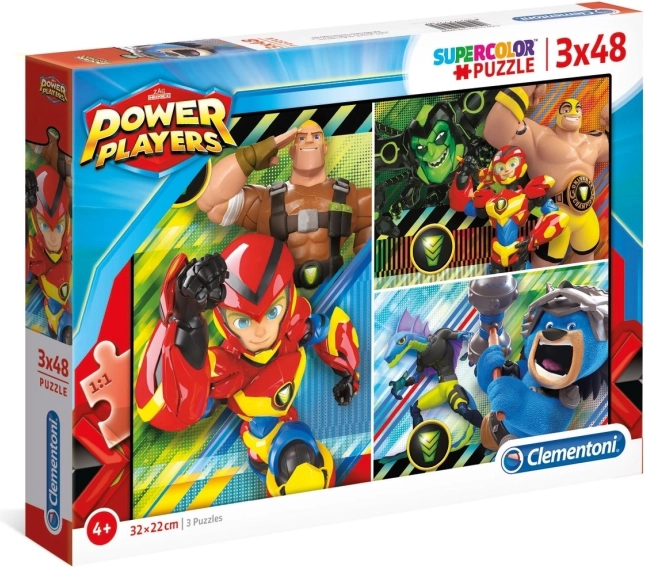 Puzzle Power Players 3x48 Teile