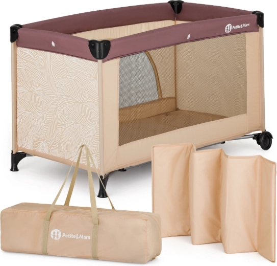 PETITE&MARS Reisebett Nyja Urban Jungle Sand