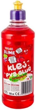 Tuban PVA-Kleber zur Slime-Herstellung, Erdbeere, Rot, 500 ml