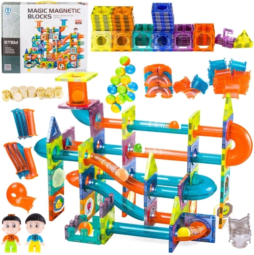 Magnetisches Konstruktionsset – Kugelbahn 268 Teile